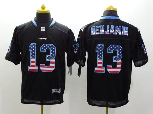 Men's Carolina Panthers Kelvin Benjamin #13 Black Game Jersey1