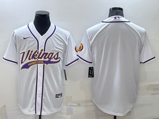 Men's Minnesota Vikings White Blank jersey