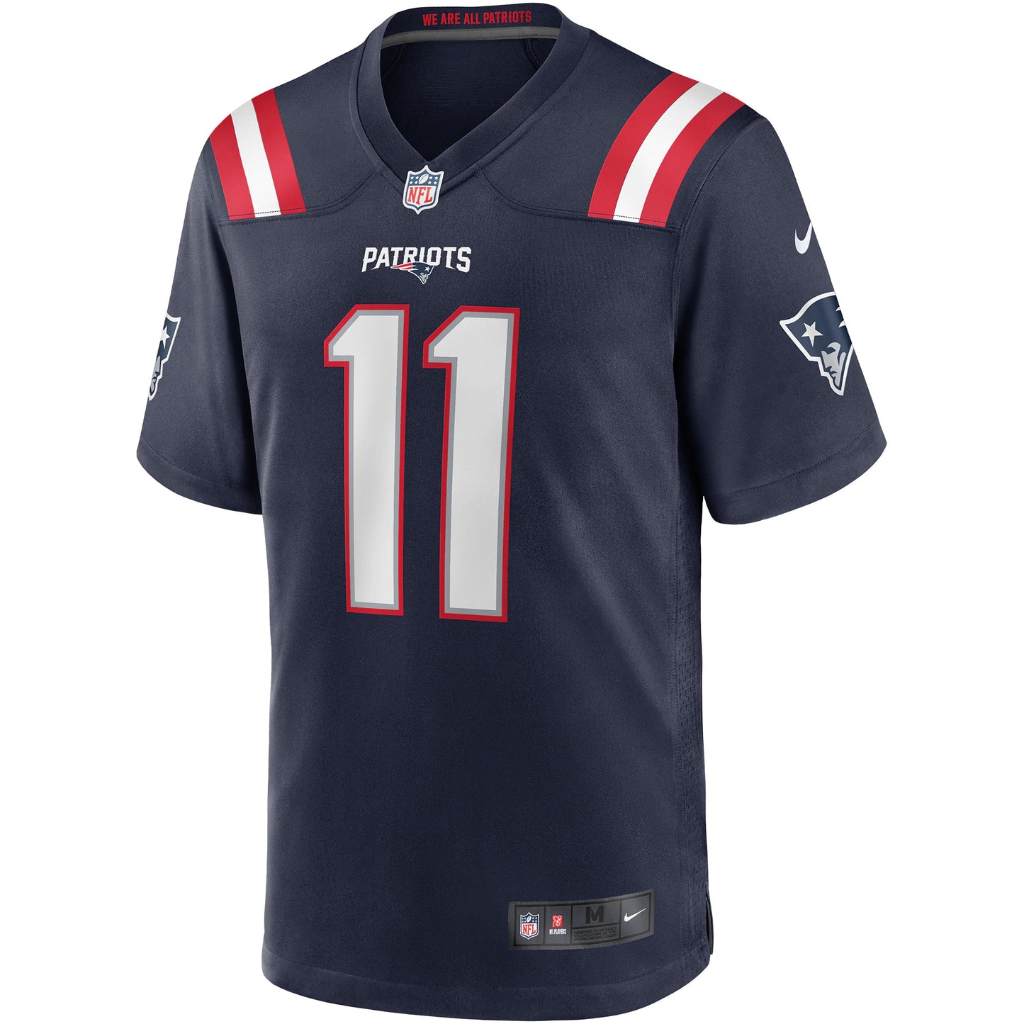 New England Patriots Drew Bledsoe Navy Game Retired Player Jersey