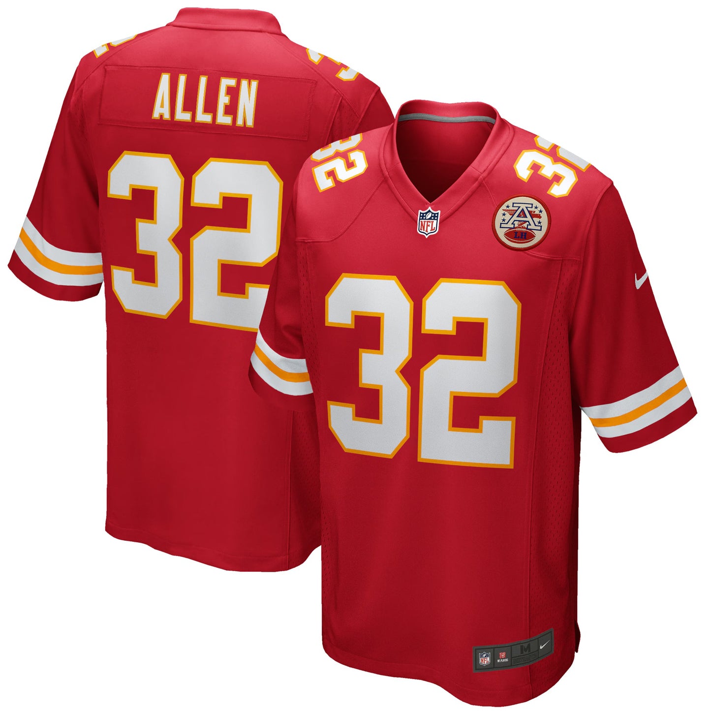 Kansas City Chiefs Marcus Allen Red Game Retired Player Jersey