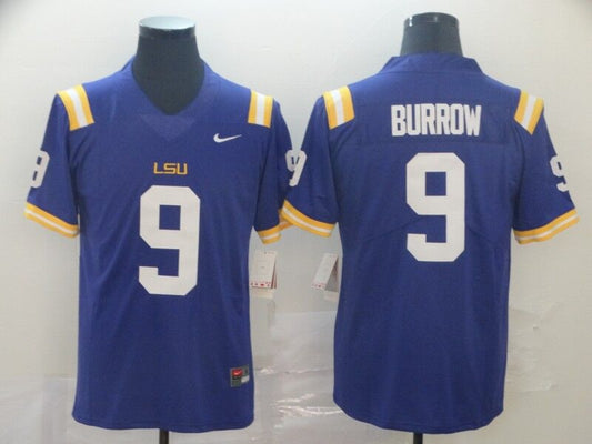 Men's Cincinnati Bengals Joe Burrow #9 Purple Game Jersey1