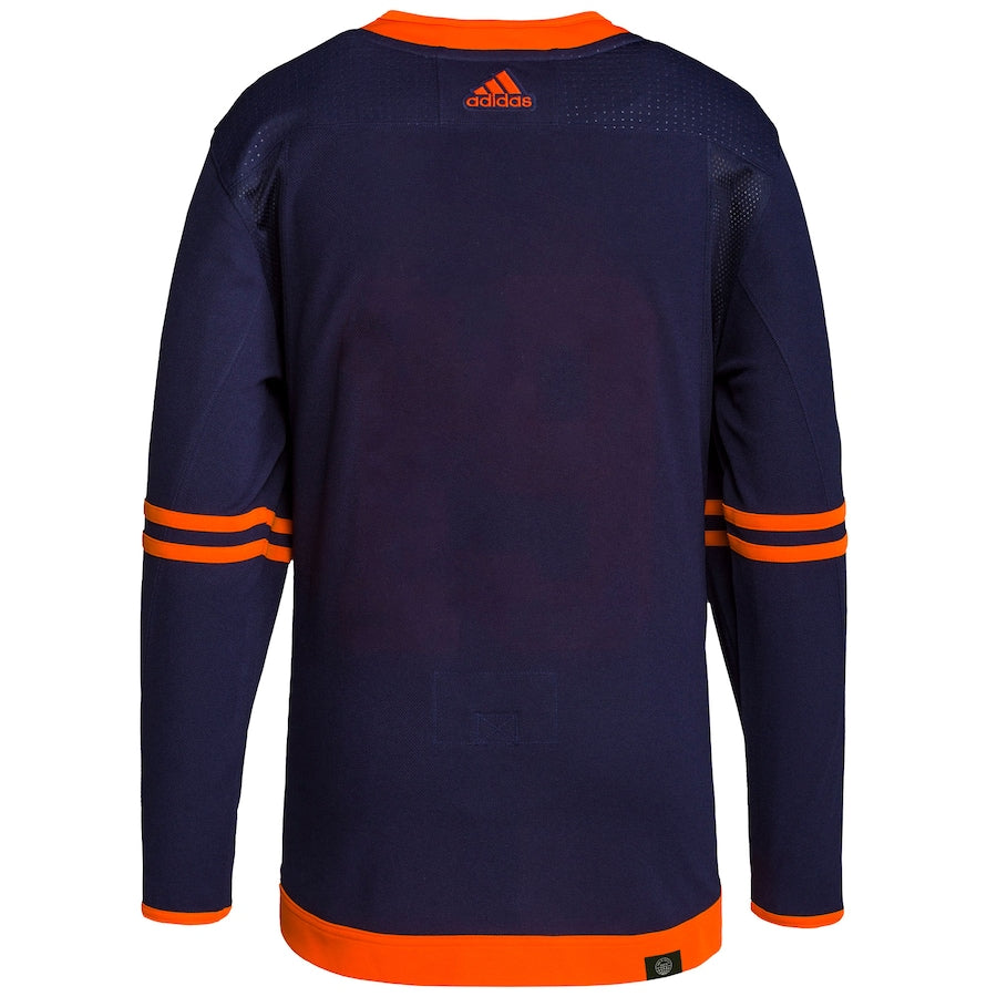 Edmonton Oilers   Men's Alternate Primegreen   Blank Jersey - Navy