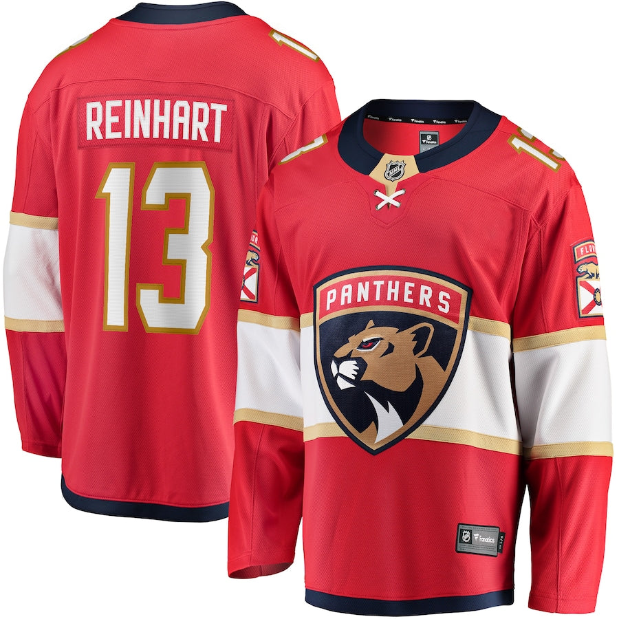 Sam Reinhart Florida Panthers   Breakaway  Jersey - Red