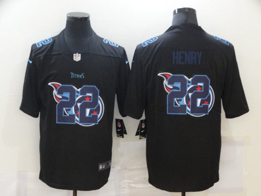 Men's Tennessee Titans Derrick Henry #22 Black Alternate Game jersey