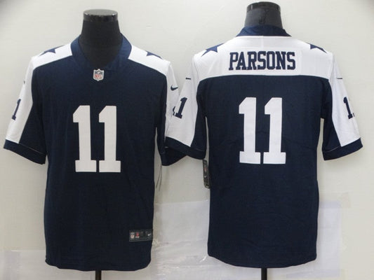 Men's Dallas Cowboys Micah Parsons #11 Navy Alternate Fashion Game Jersey1