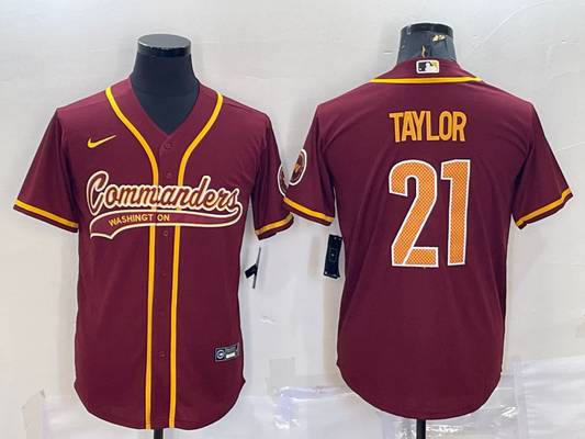 Men's Washington Commanders Sean Taylor #21 Red Game jersey Joint Edition