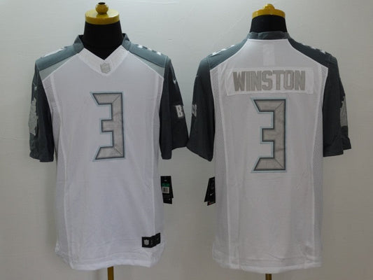 Men's Tampa Bay Buccaneers Jameis Winston #3 White Game jersey