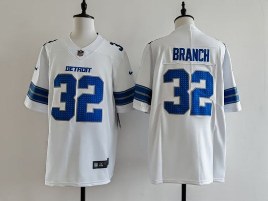 Men's Detroit Lions Brian Branch Jersey -  White