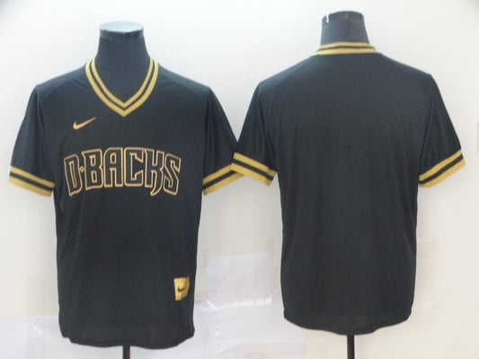Men's Arizona Diamondbacks Black Alternate Replica Blank jersey