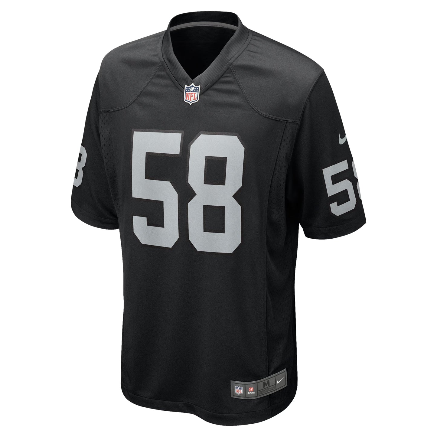 Las Vegas Raiders Jackson Powers-Johnson Black Team Game Jersey
