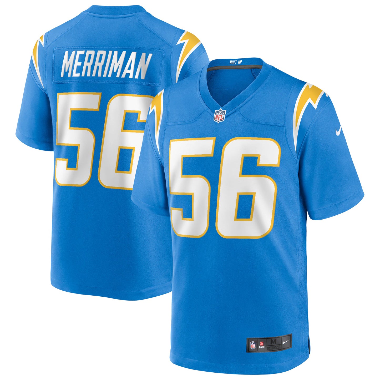 Los Angeles Chargers Shawne Merriman Powder Blue Game Retired Player Jersey