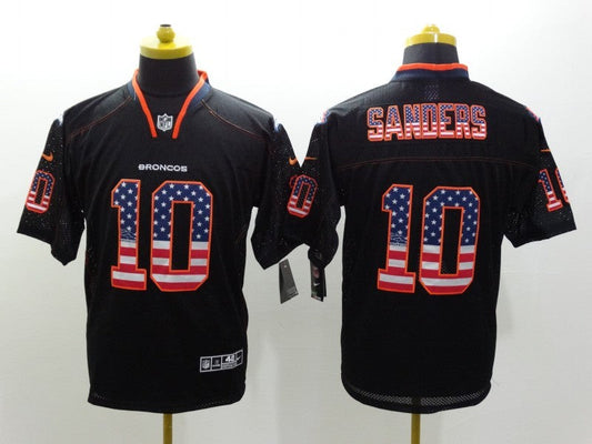 Men's Denver Broncos Emmanuel Sanders #10 Black Game Jersey1