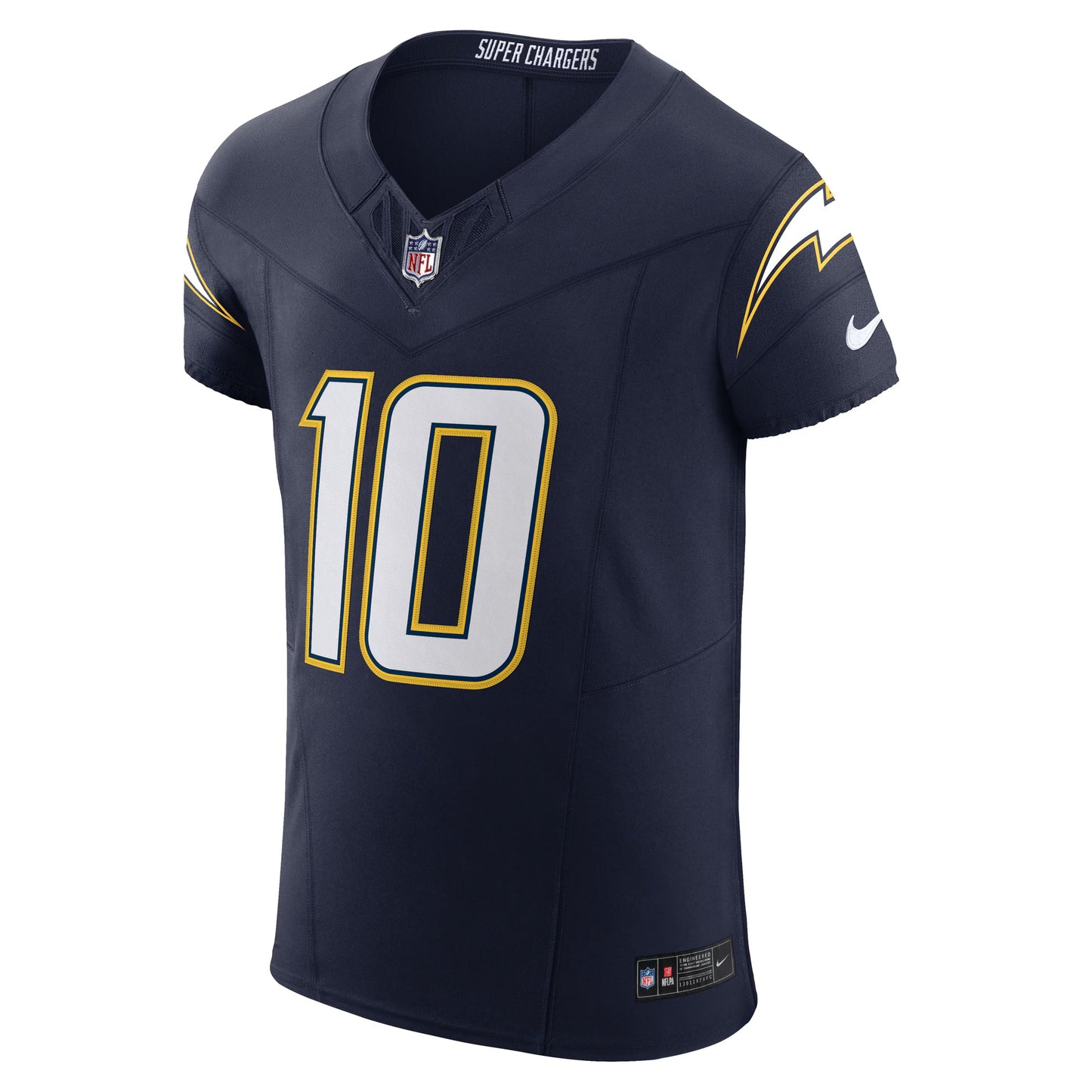 Los Angeles Chargers Justin Herbert Navy Alternate Super Chargers Vapor F.U.S.E. Elite Jersey