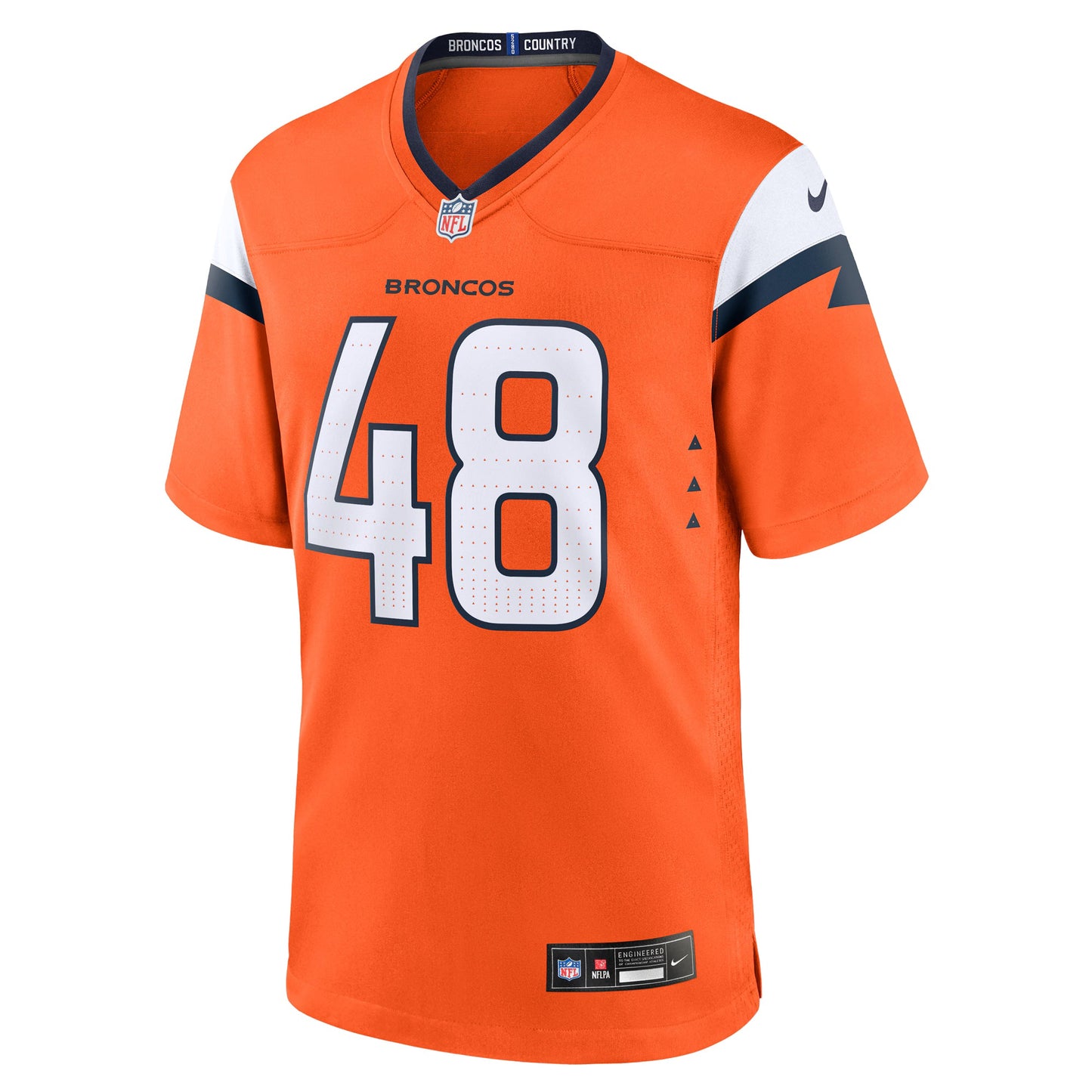 Denver Broncos Mitchell Fraboni Orange Team Game Jersey