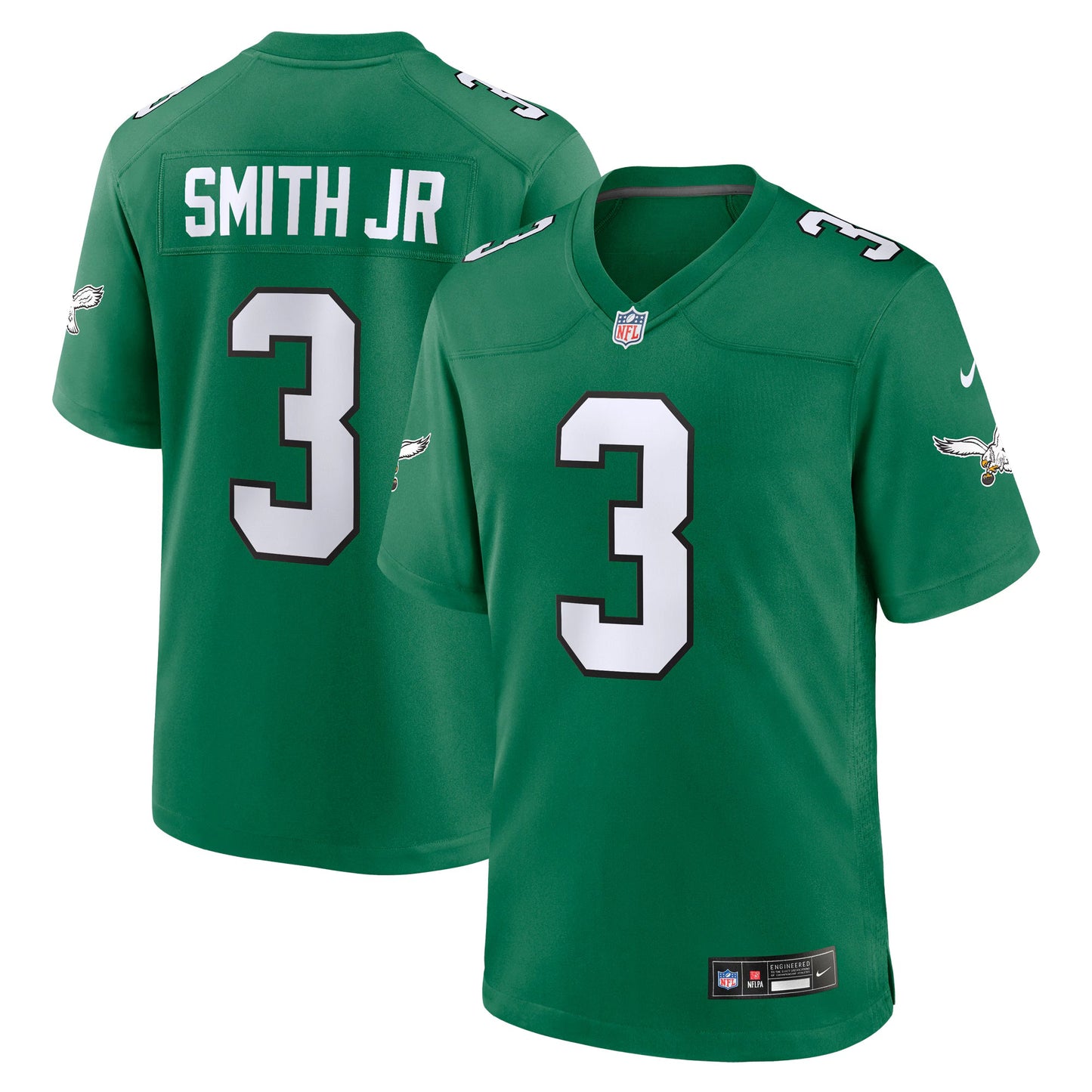 Philadelphia Eagles Nolan Smith Kelly Green Alternate Game Jersey