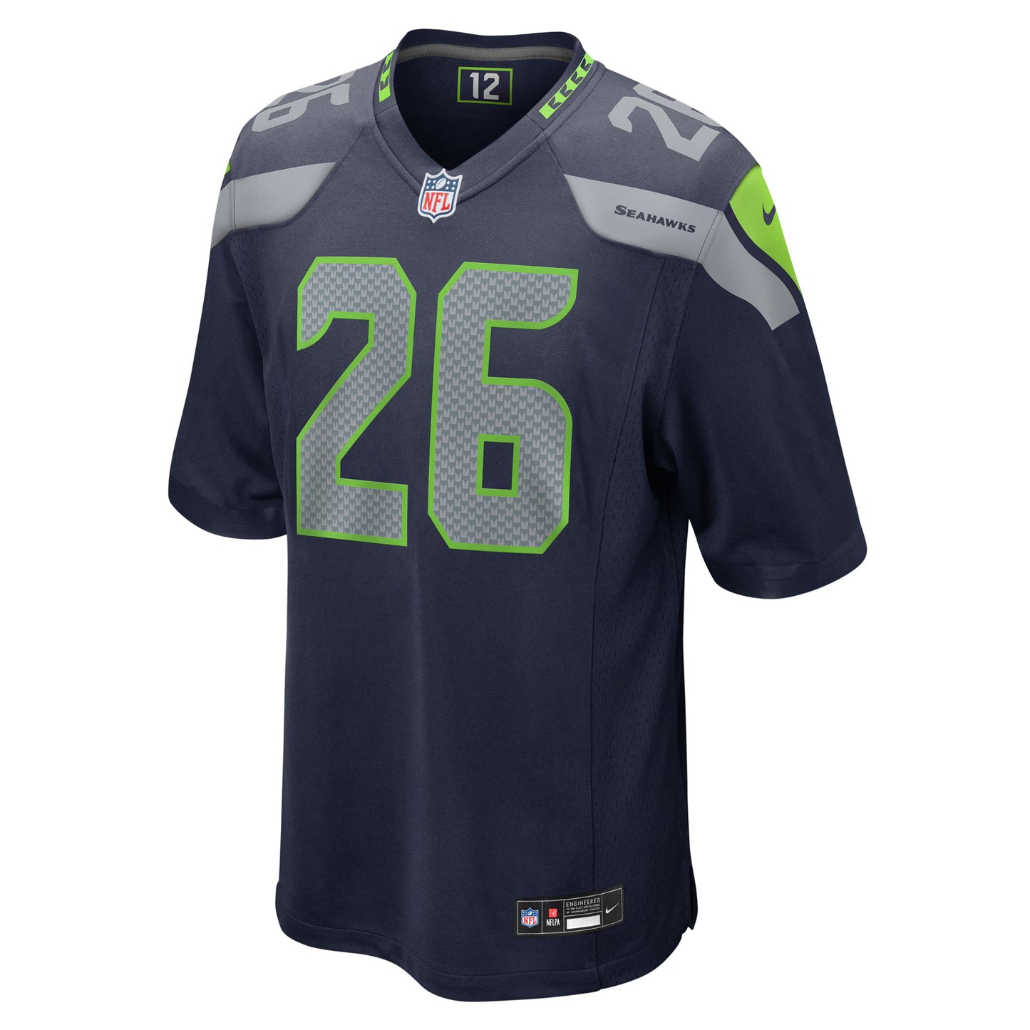 Seattle Seahawks Zach Charbonnet College Navy Game Jersey