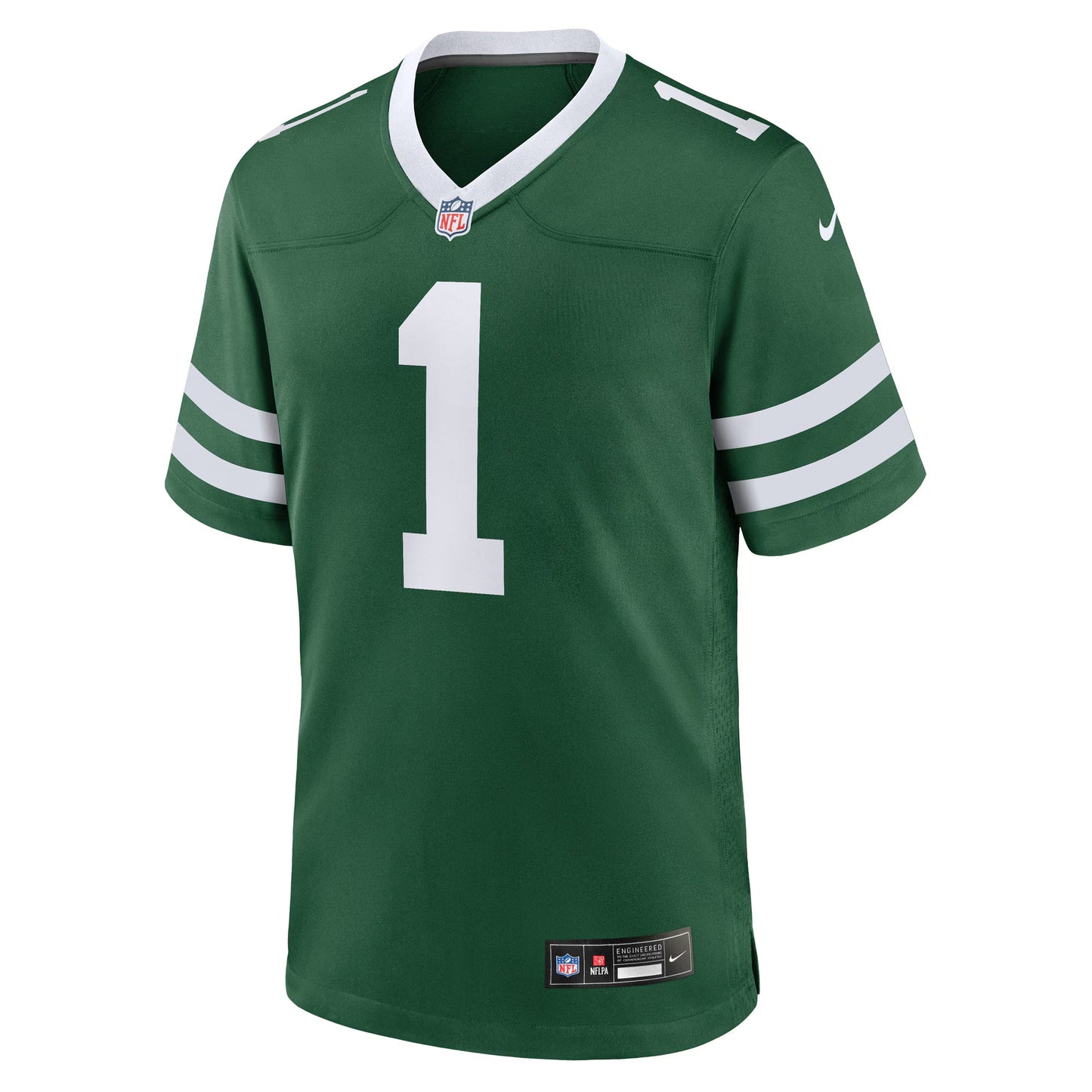 New York Jets Number 1 Groom Legacy Green Game Jersey