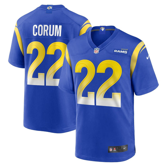 Blake Corum Los Angeles Rams Nike 2024 NFL Draft Game   Jersey - Royal