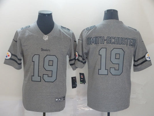 Men's Pittsburgh Steelers JuJu Smith-Schuster #19 Gray Game jersey