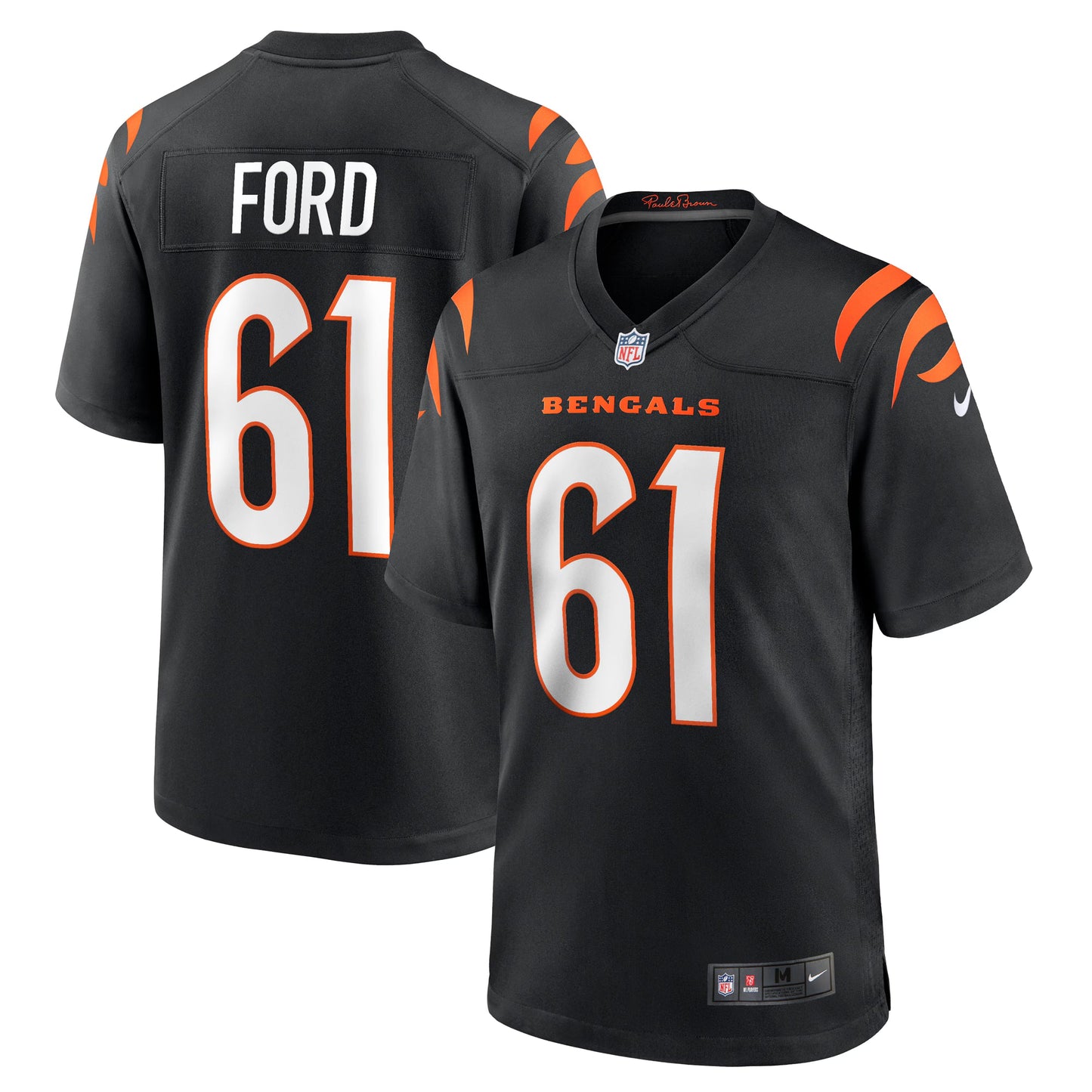 Cincinnati Bengals Cody Ford Black Game Jersey