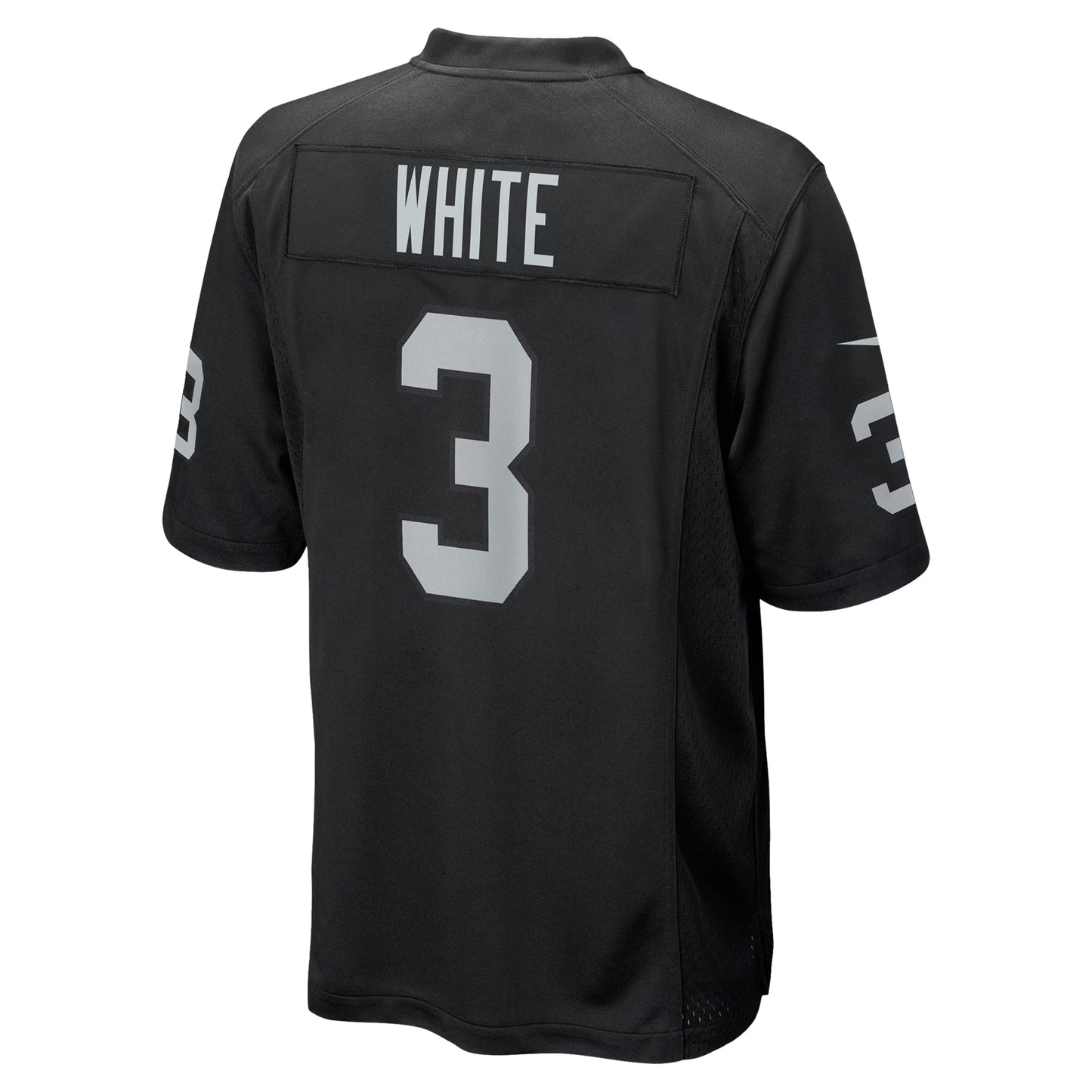 Las Vegas Raiders Zamir White Black Team Game Jersey