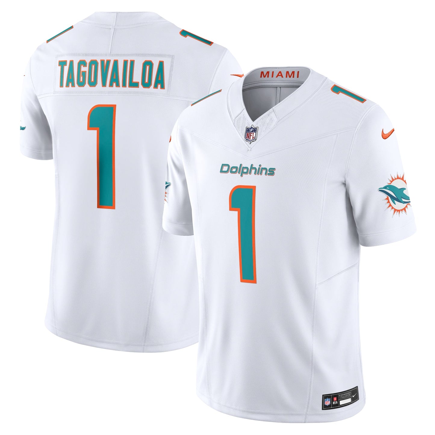 Miami Dolphins Tua Tagovailoa White Vapor F.U.S.E. Limited Jersey