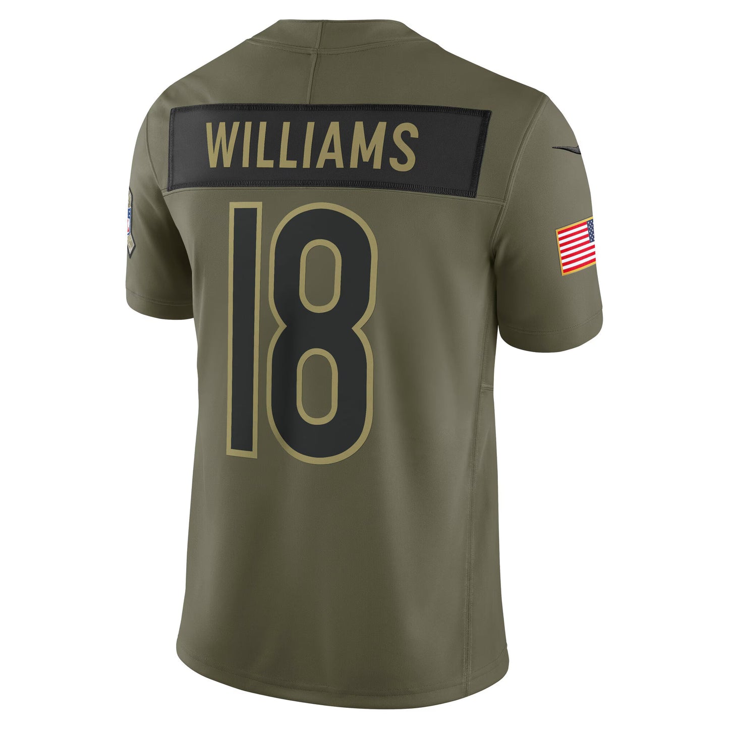 Chicago Bears Caleb Williams Olive 2025 Salute to Service Limited Jersey