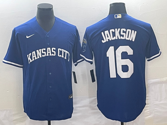 Men's Kansas City Royals Bo Jackson #16 Royal Alternate Cooperstown Collection Replica Player jersey