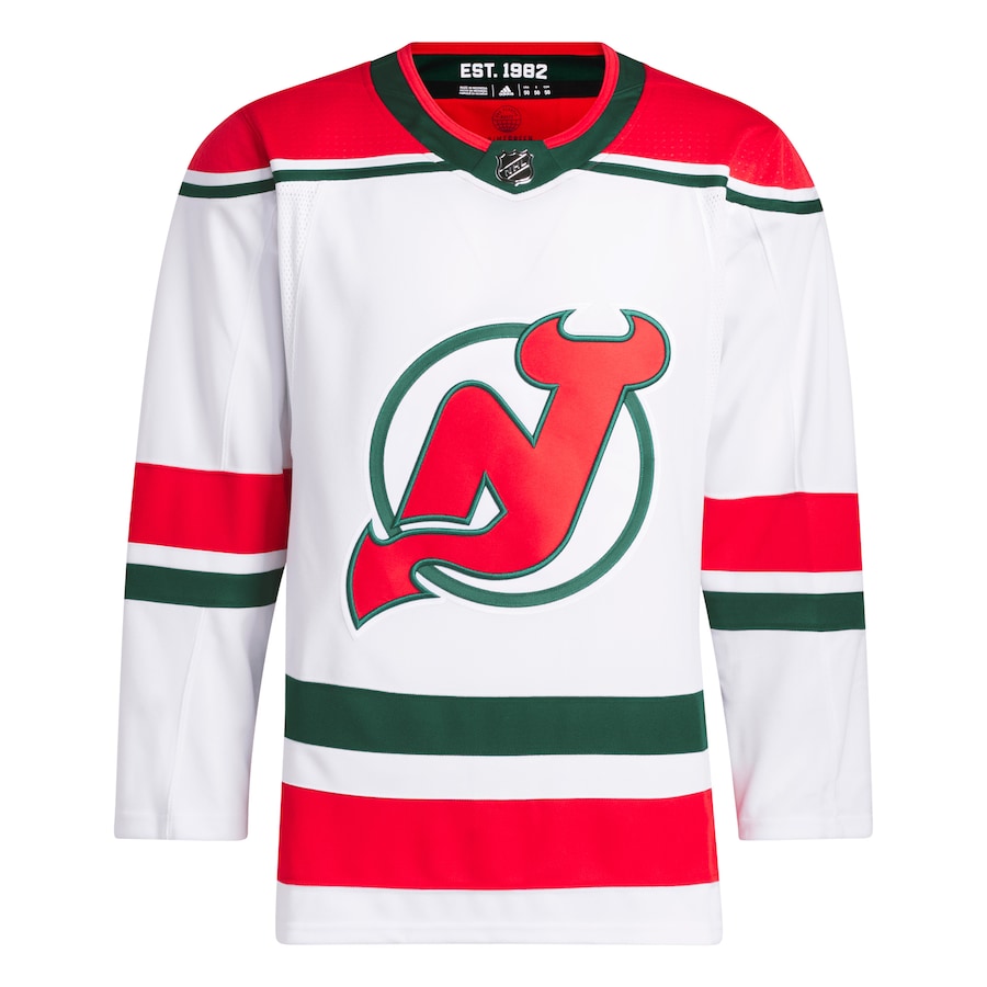 New Jersey Devils   2022/23 Heritage Primegreen   Pro Jersey - White