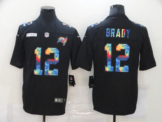 Men's Tampa Bay Buccaneers Tom Brady #12 Black Game Player jersey