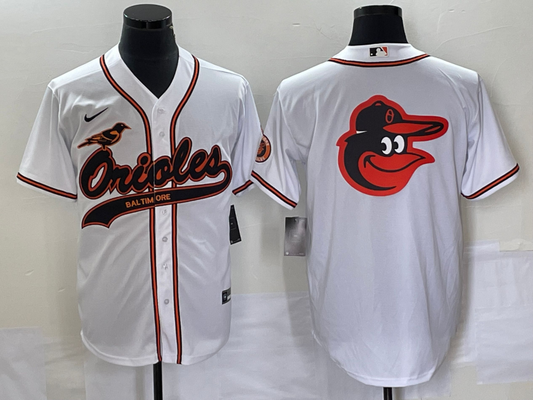 Men's Baltimore Orioles White Replica Player jersey Joint Edition