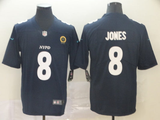 Men's New York Giants Daniel Jones #8 Navy City Edition Game jersey