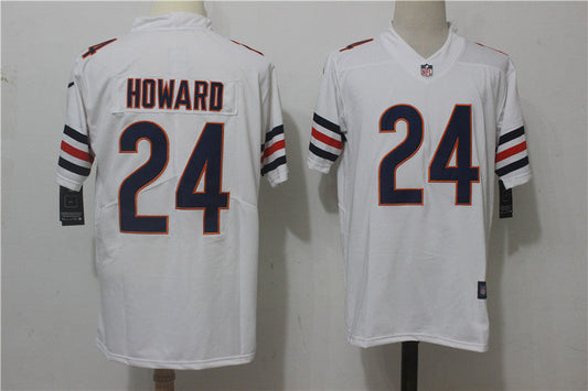 Men's Chicago Bears Jordan Howard #24 White Game Jersey1