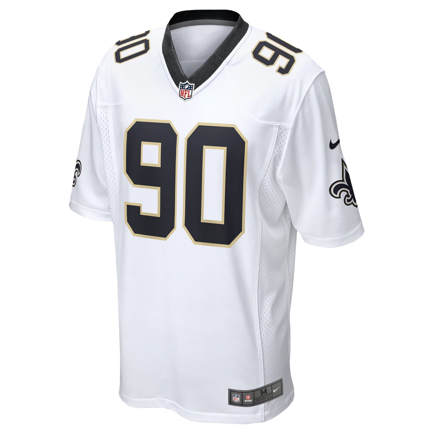 New Orleans Saints Bryan Bresee White Game Jersey