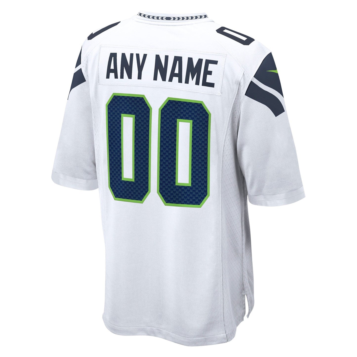 Seattle Seahawks White Custom Game Jersey