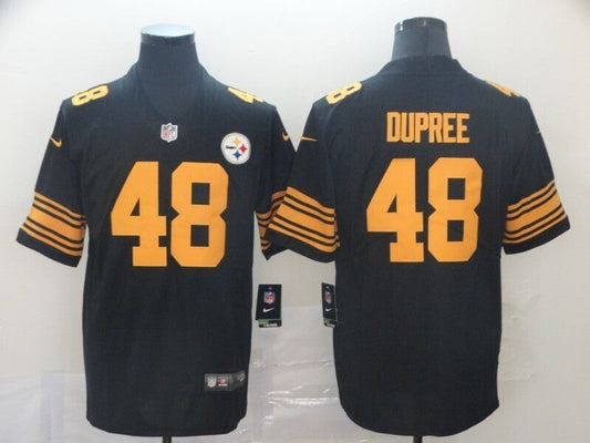 Men's Pittsburgh Steelers Bud Dupree Nike Jersey -  Black-yellow numbers