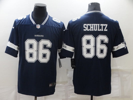 Men's Dallas Cowboys Dalton Schultz #86 Navy Game Jersey1