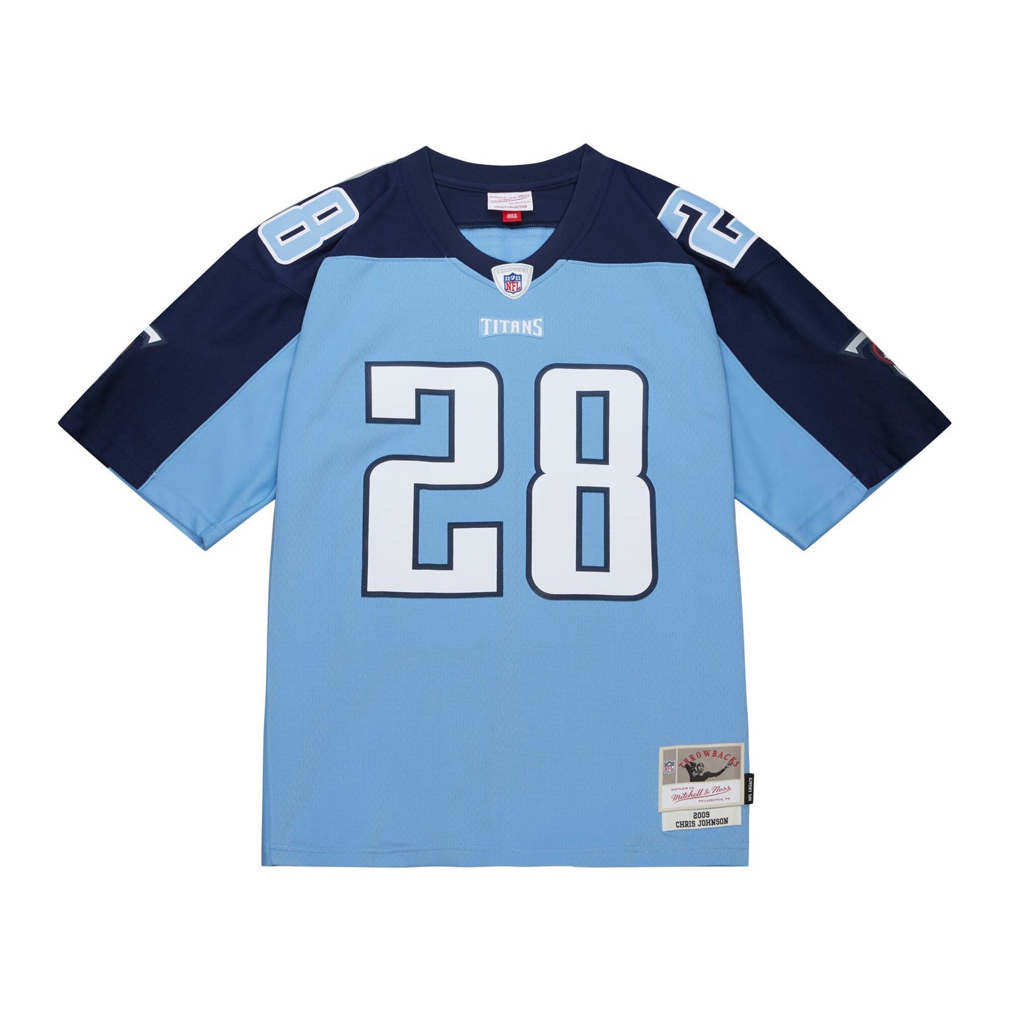 Tennessee Titans Chris Johnson Mitchell & Ness Light Blue Legacy Replica Jersey