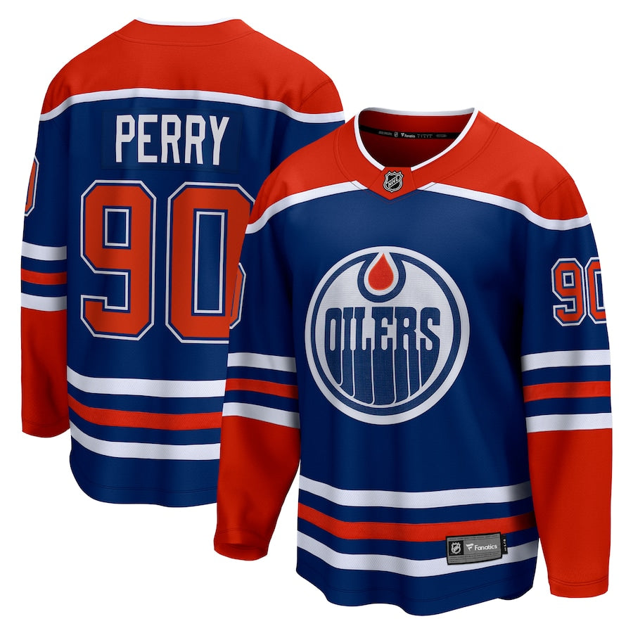 Corey Perry Edmonton Oilers   Home Premier Breakaway  Jersey - Royal