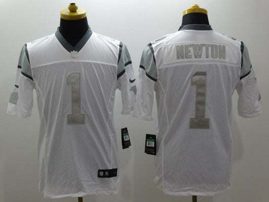 Men's Carolina Panthers Cam Newton #1 White Player Game Jersey1
