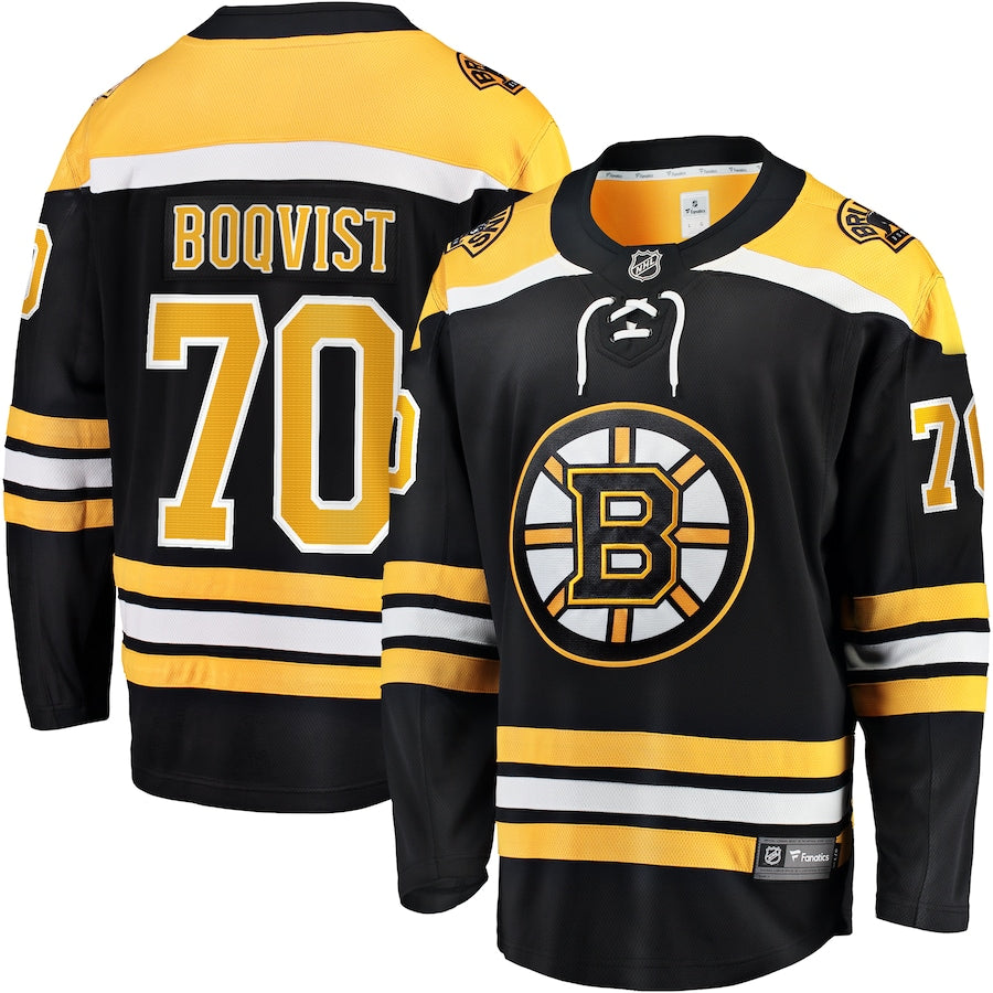 Jesper Boqvist Boston Bruins   Home Breakaway Jersey - Black