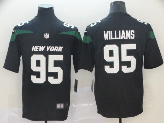 Men's New York Jets Quinnen Williams Black Game jersey