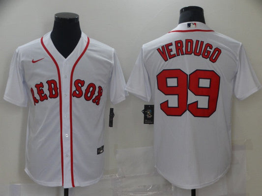 Men's Boston Red Sox Alex Verdugo #99 White Replica Baseball jersey