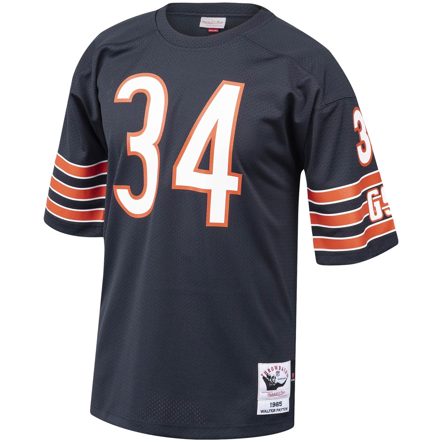 Chicago Bears 1985 Walter Payton Mitchell & Ness Navy Authentic Throwback Retired Player Jersey