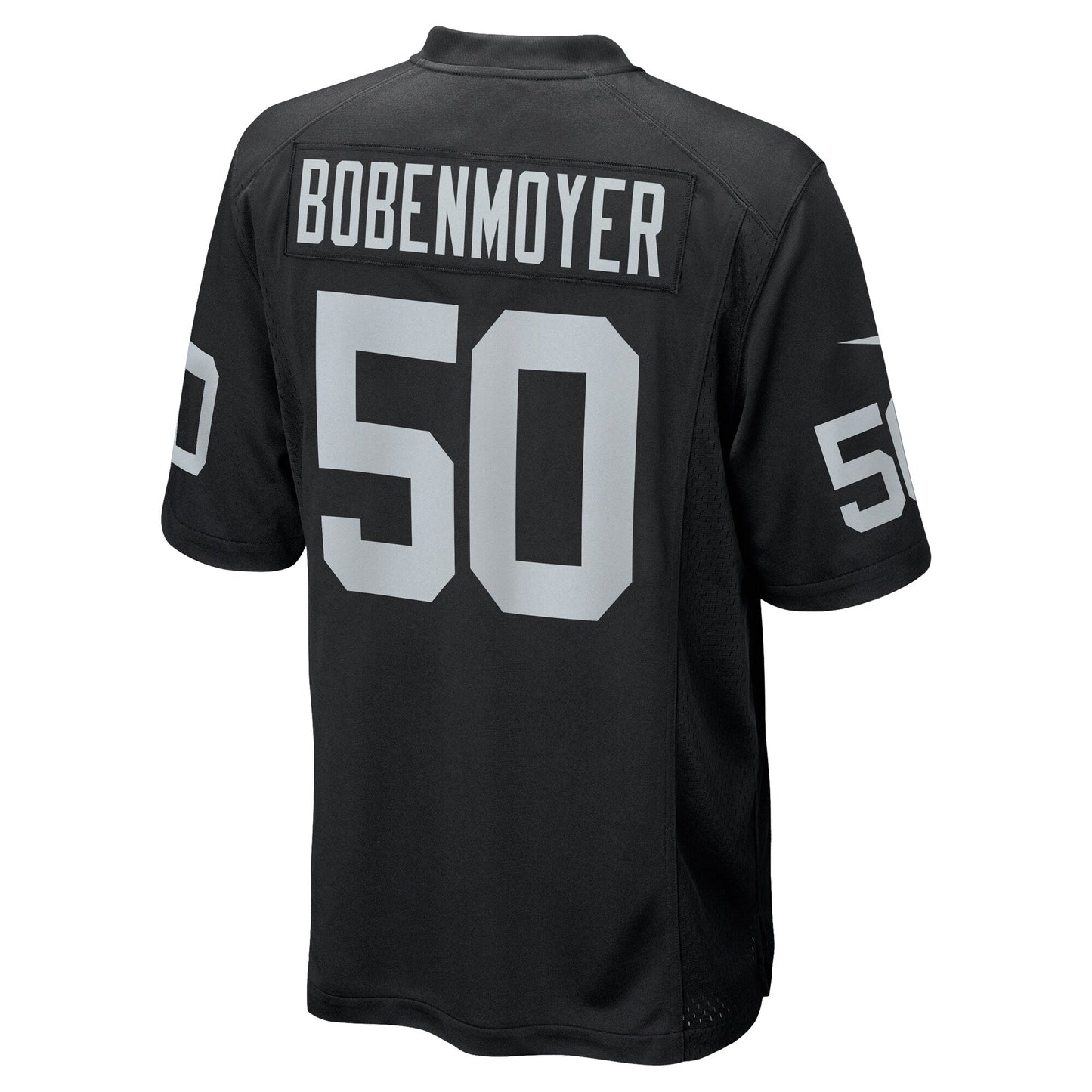 Las Vegas Raiders Jacob Bobenmoyer Black Game Player Jersey