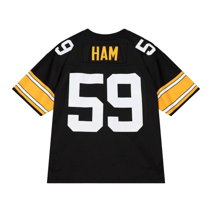 P.Steelers #59 Jack Ham Black Limited/Replica Stitched American Football Jerseys