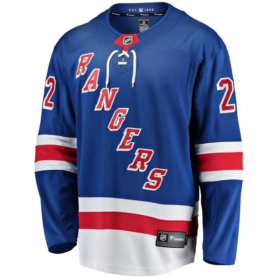 Jonny Brodzinski New York Rangers   Home Premier Breakaway  Jersey - Blue