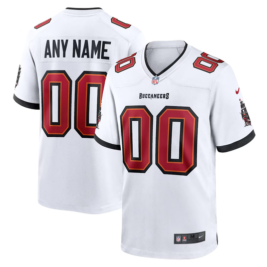 Custom Tampa Bay Buccaneers White Game jersey