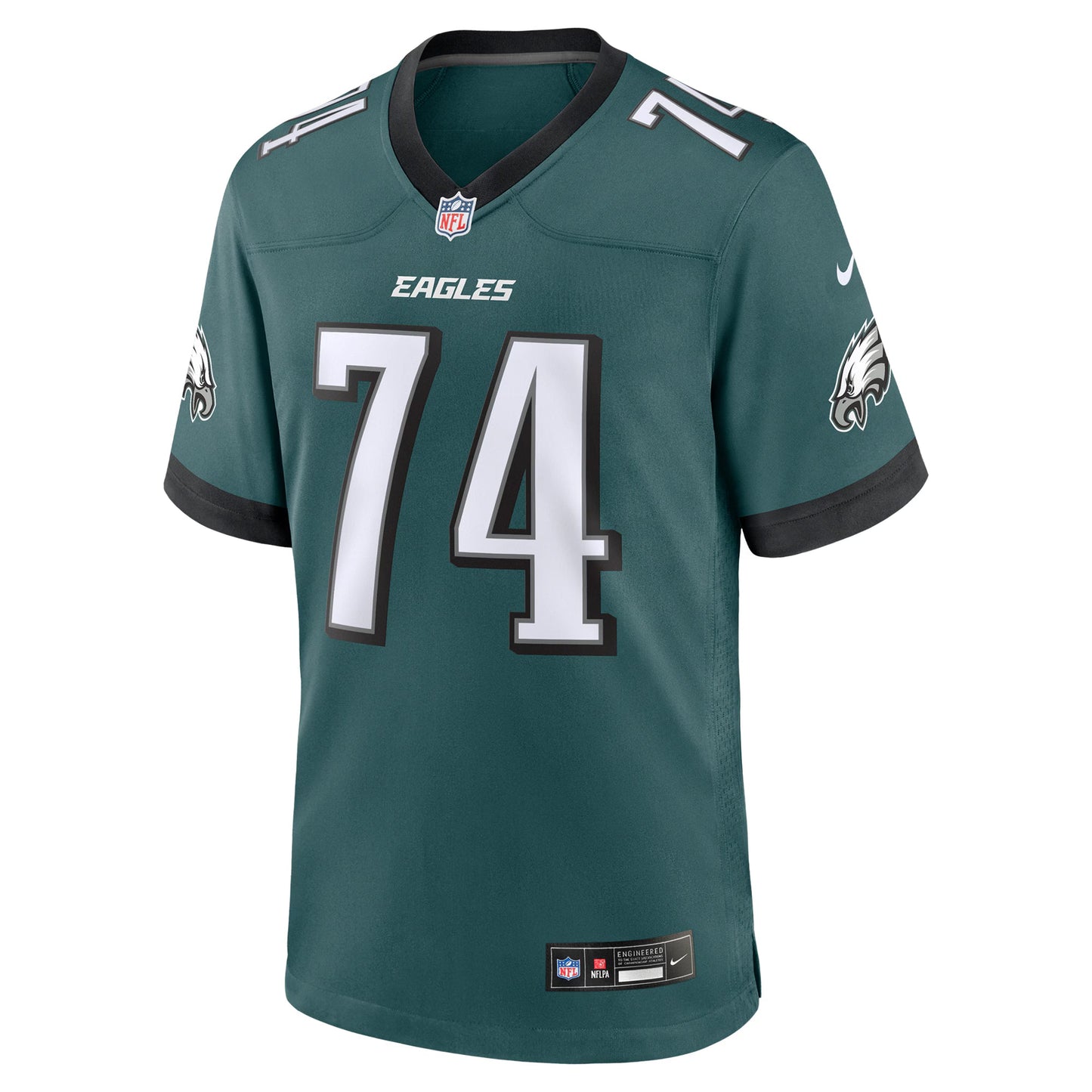 Philadelphia Eagles Fred Johnson Midnight Green Team Game Jersey