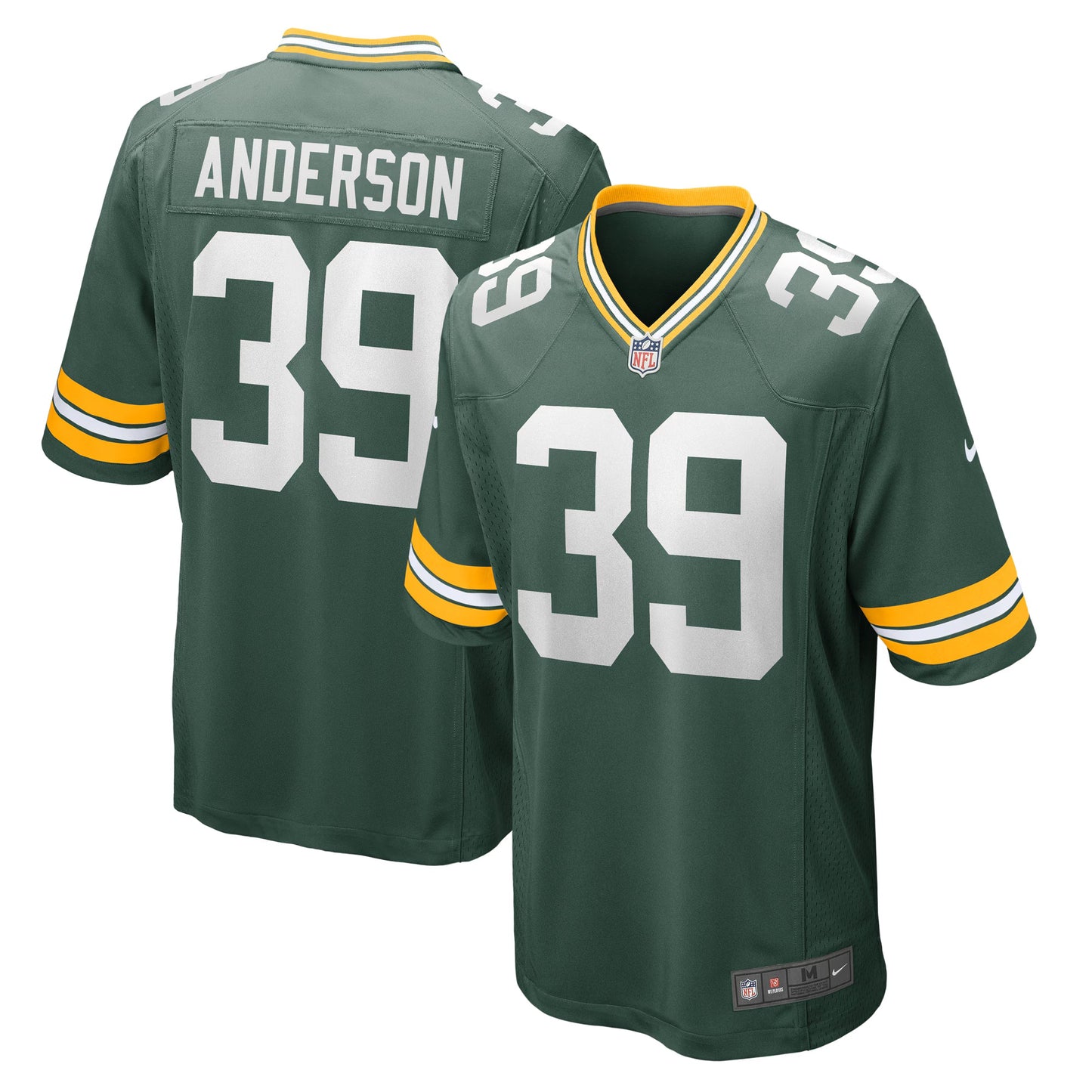 Green Bay Packers Zayne Anderson Green Team Game Jersey